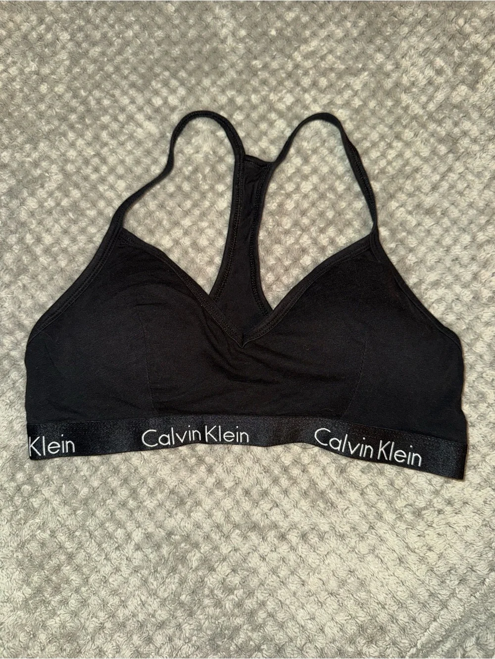 Calvin Klein Black Wireless Racerback Bra